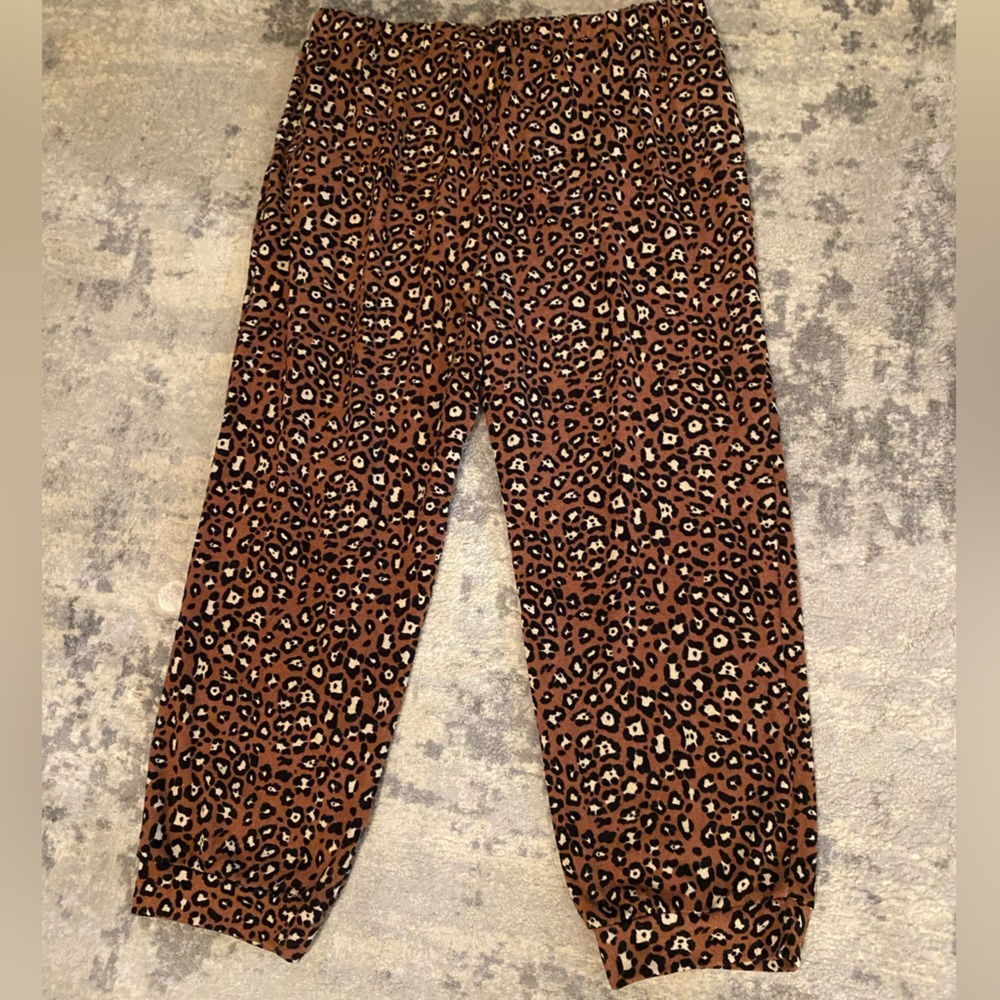 Honeyme curvy cheetah print lounge pants pajama pants plus size 3XL - Picture 9 of 11
